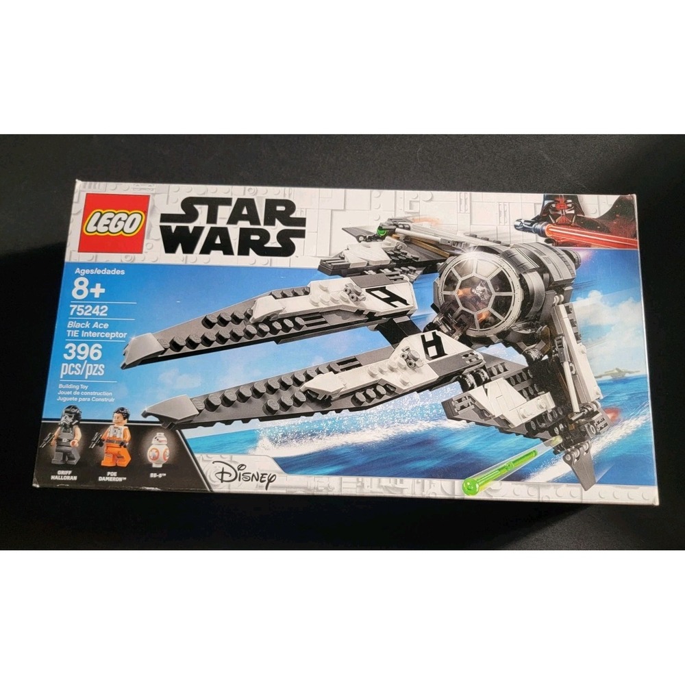 LEGO Star Wars 75242 Black Ace TIE Interceptor Empty Box Only